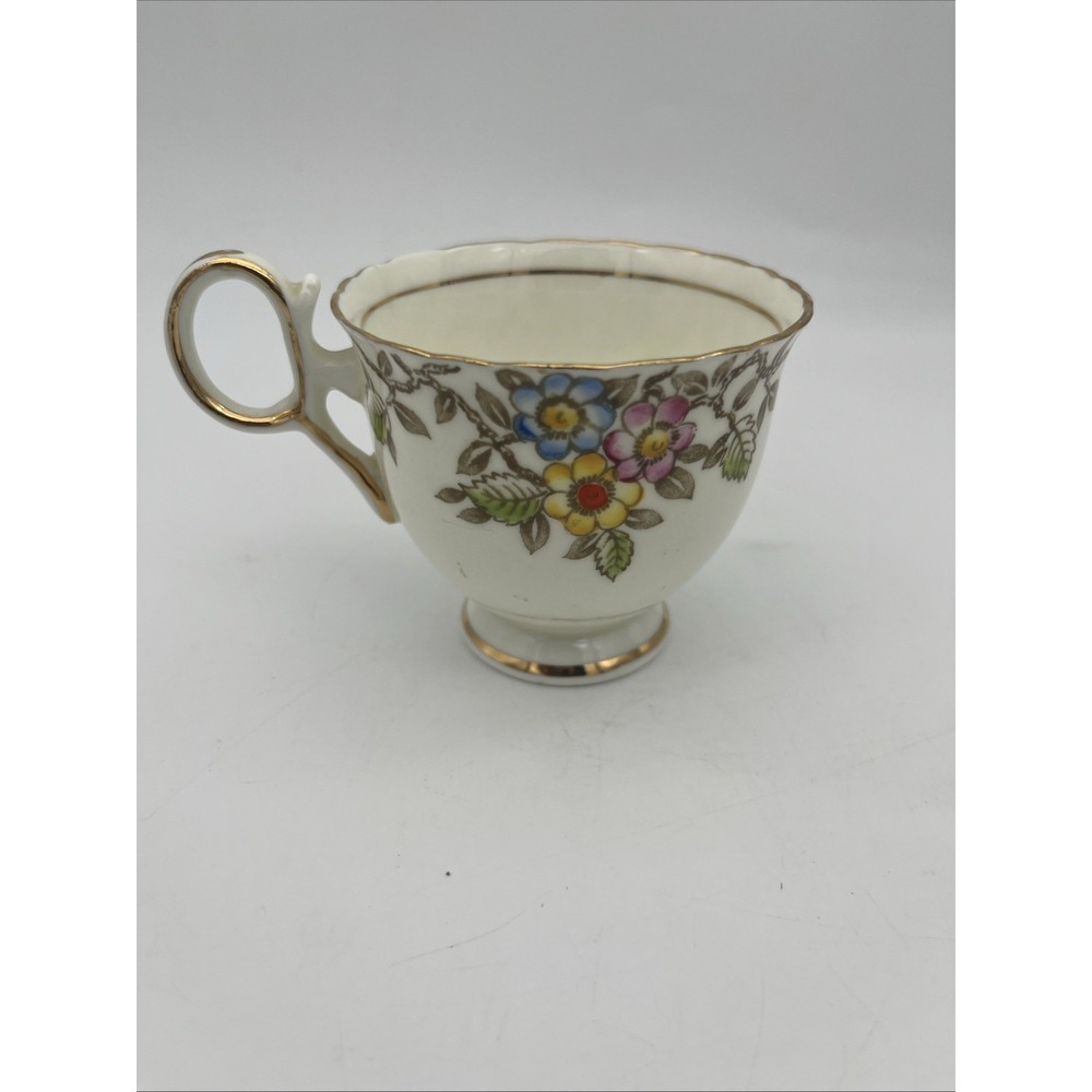 1928‎ Delphine China Tea Cup & Saucer-full size-mixed floral - Picture 10 of 10